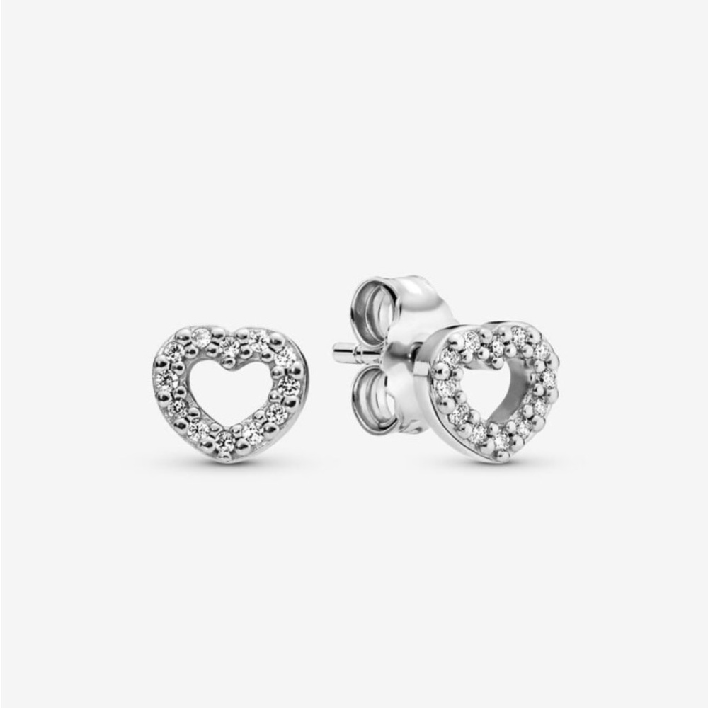 Pandora Open Heart Necklace & Earrings